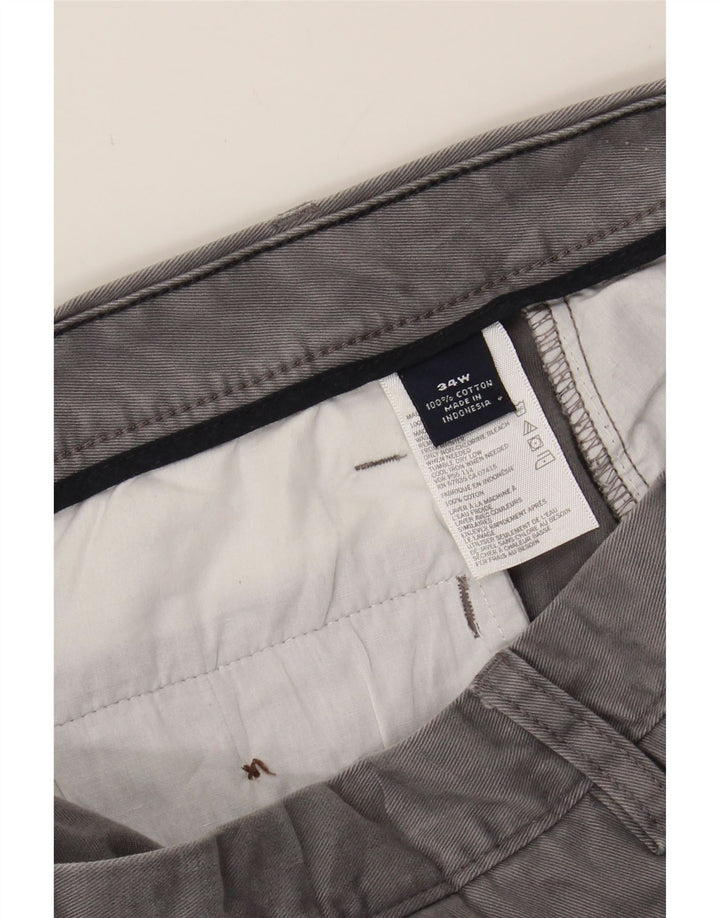 NAUTICA Mens Chino Shorts W34 Large  Grey Cotton Vintage Nautica and Second-Hand Nautica from Messina Hembry 