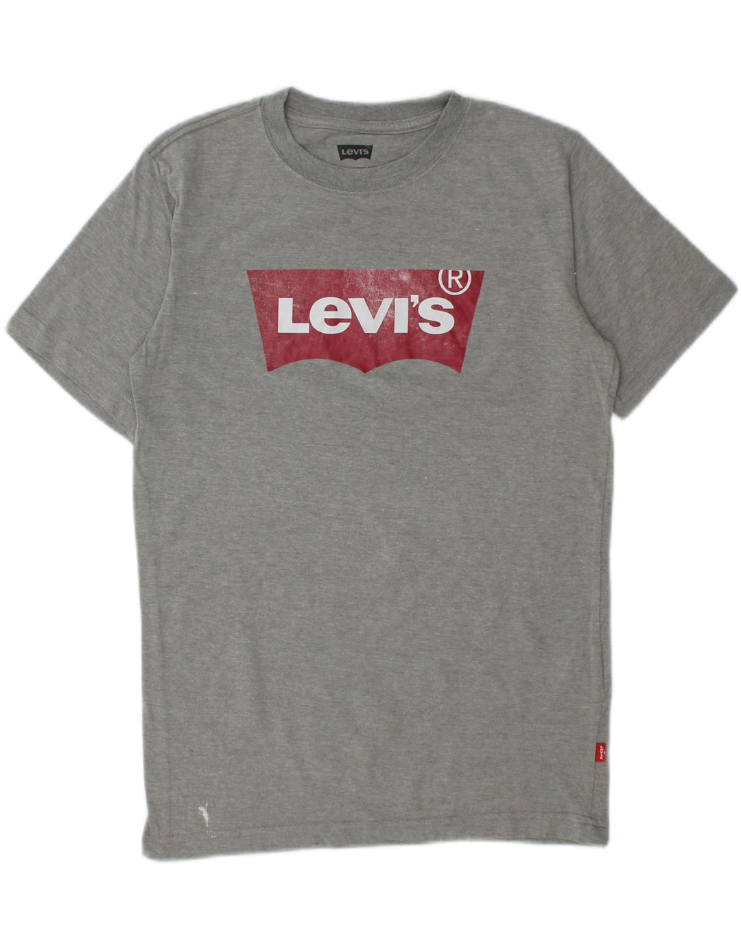 LEVI'S Boys Graphic T-Shirt Top 15-16 Years Grey Cotton Vintage Levi's and Second-Hand Levi's from Messina Hembry 