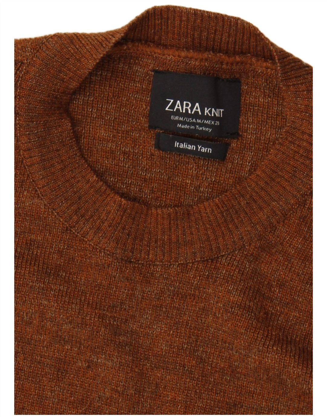 Zara Dame sweater med rund hals DK 12 Medium Brun