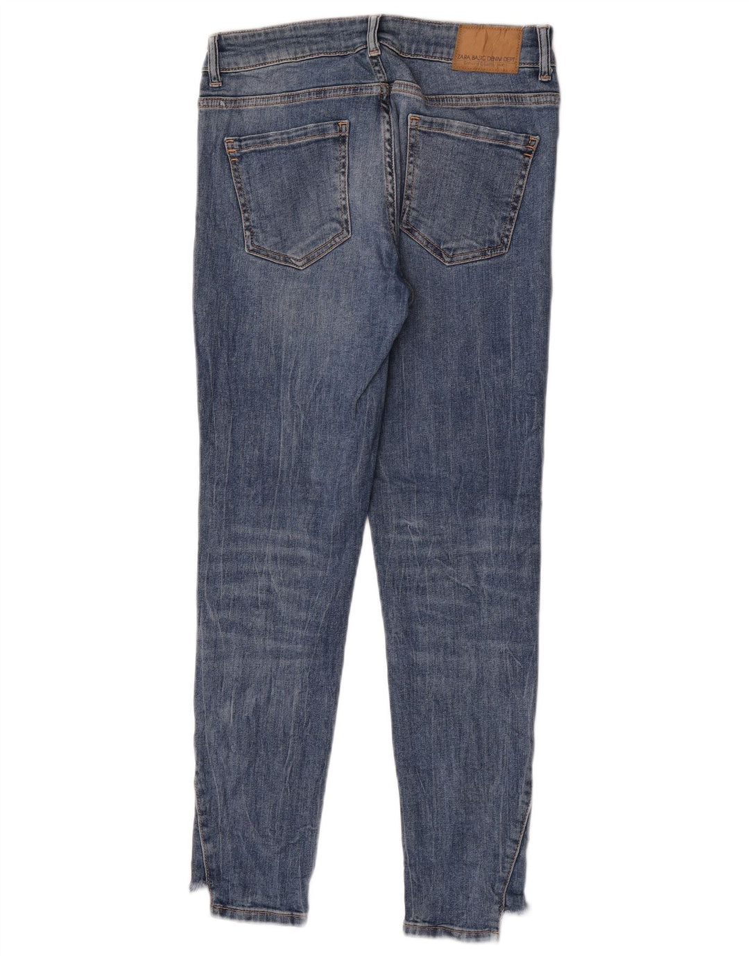 Zara Dame Slim Jeans EU 38 Small W28 L28 Blå
