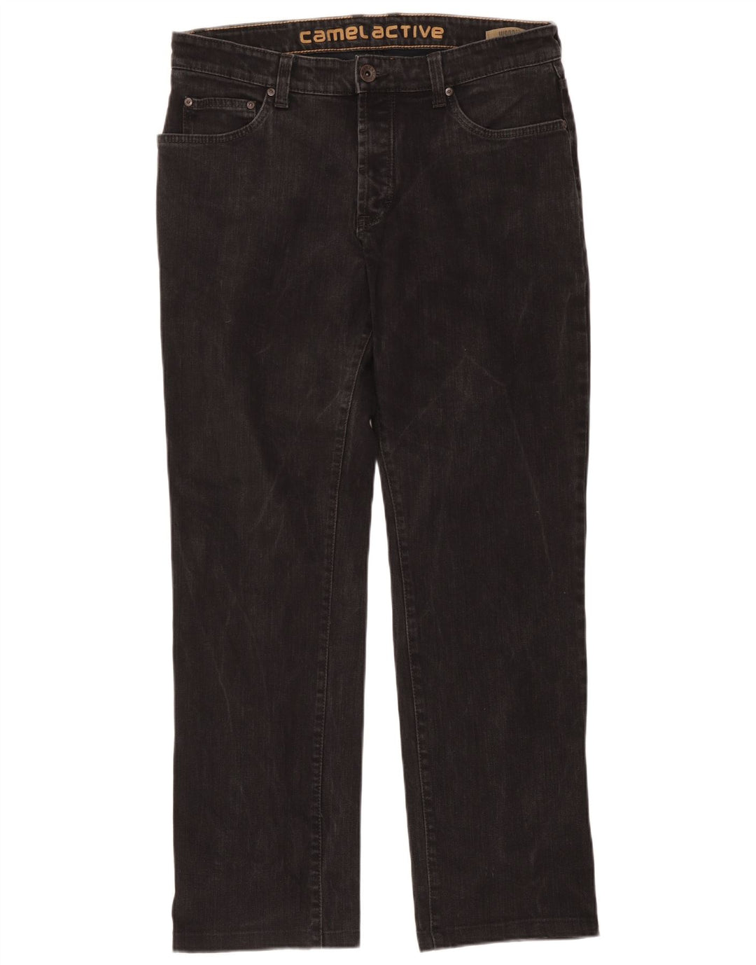 Camel Active Straight Jeans til mænd W36 L34 Sort bomuld