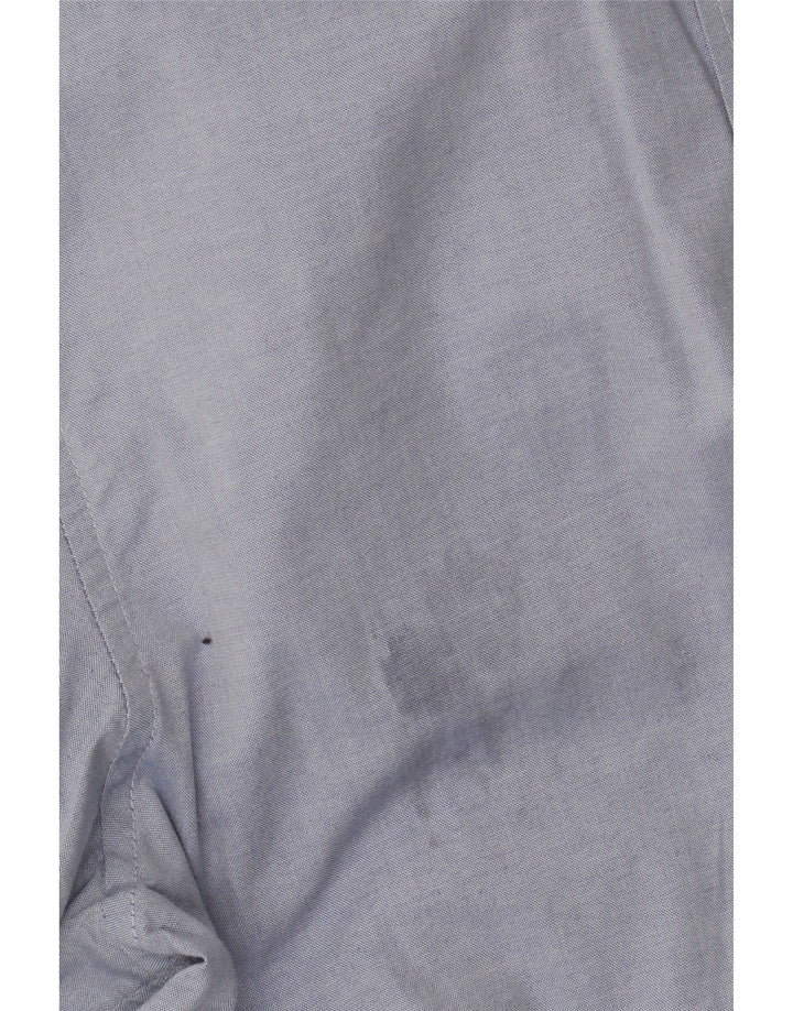 Armani Jeans Herre Custom Fit skjorte lille blå Colourblock Bomuld