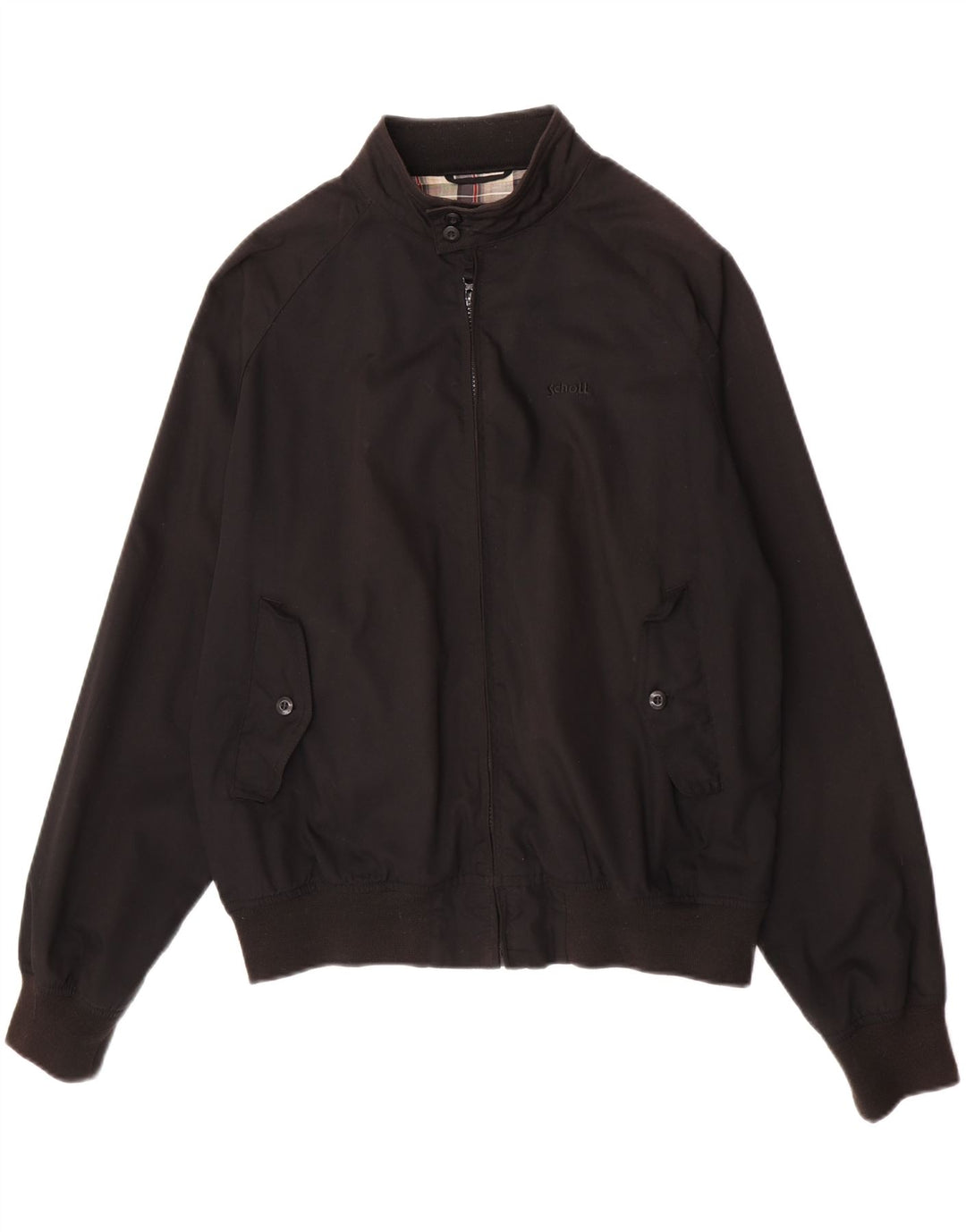 Schott Herre Bomber Jacket UK 40 Stor Sort Polyester