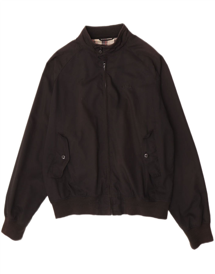 Schott Herre Bomber Jacket UK 40 Stor Sort Polyester