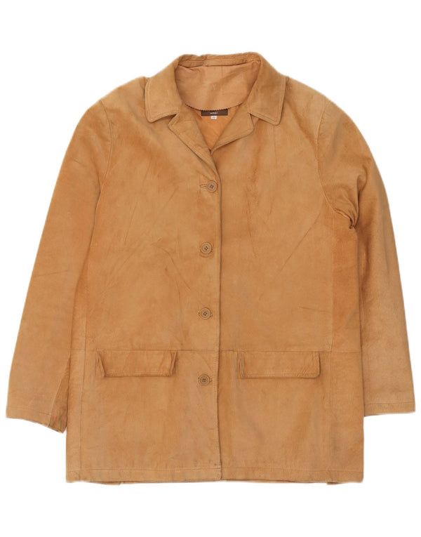 Conbipel Dame Ruskindsjakke IT 42 Medium Brun Læder