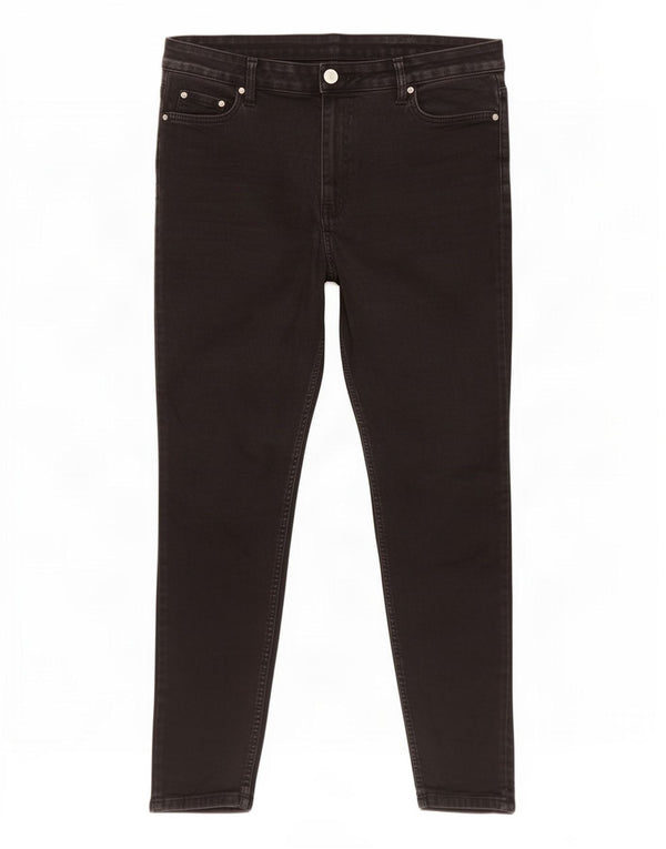 Marks & Spencer Dame The Ivy Skinny Jeans UK 18 XL W36 L28 Grå Bomuld