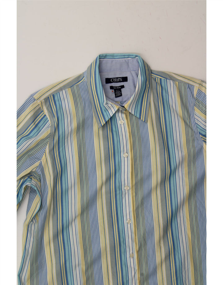 CHAPS Womens Petite Oversized Shirt UK 16 Large Multicoloured Striped Vintage Chaps and Second-Hand Chaps from Messina Hembry 