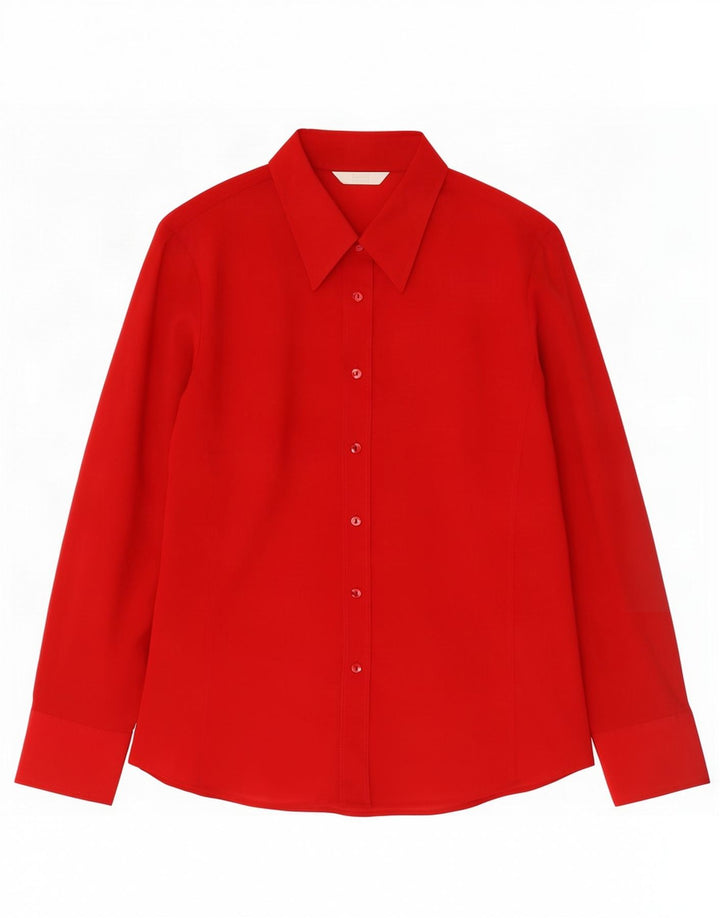 Marks & Spencer Dameskjortebluse UK 12 Medium Rød