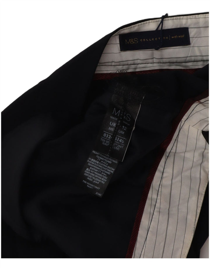 Marks & Spencer Chinobukser til kvinder UK 12 Medium W32 L32 Marineblå