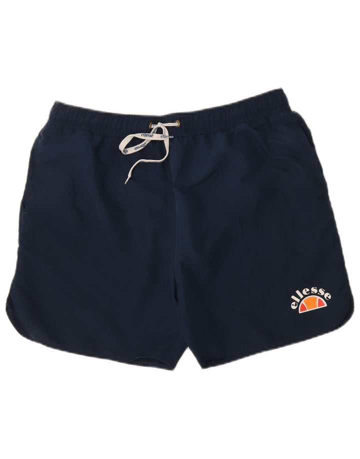 ELLESSE Mens Swimming Shorts Large Blue Polyester