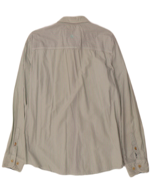 Fat Face Herre Classic Fit skjorte Stor grøn stribet bomuld