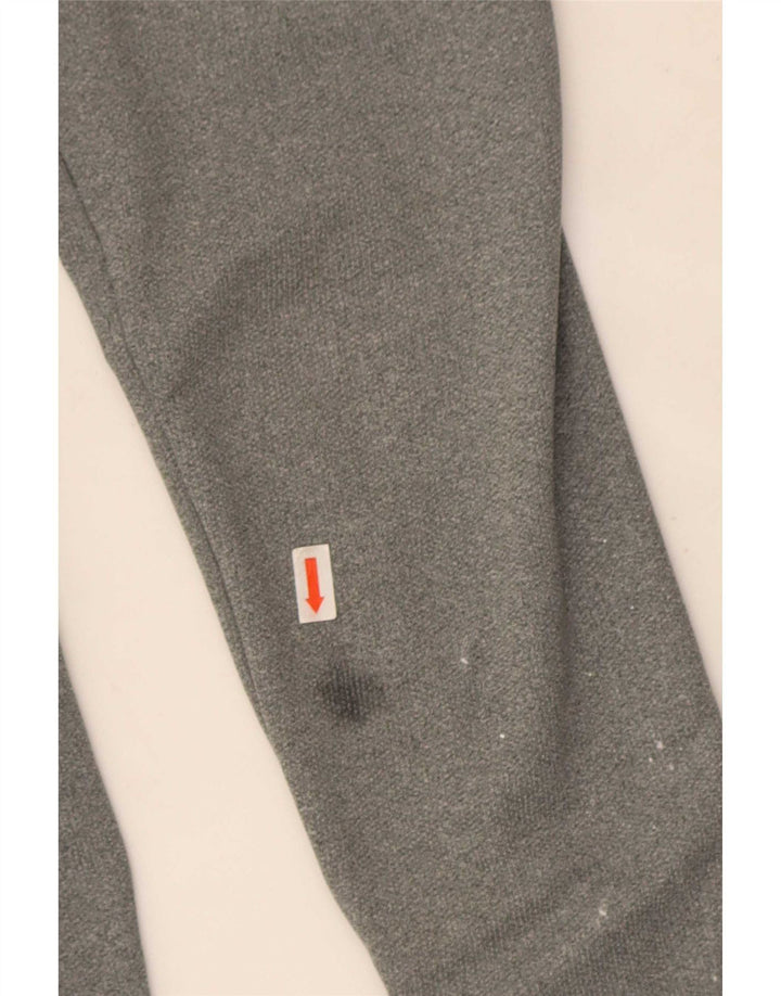 Nike Herre Dri Fit Pullover med lynlås-hals Træningsdragt Top Lille grå polyester