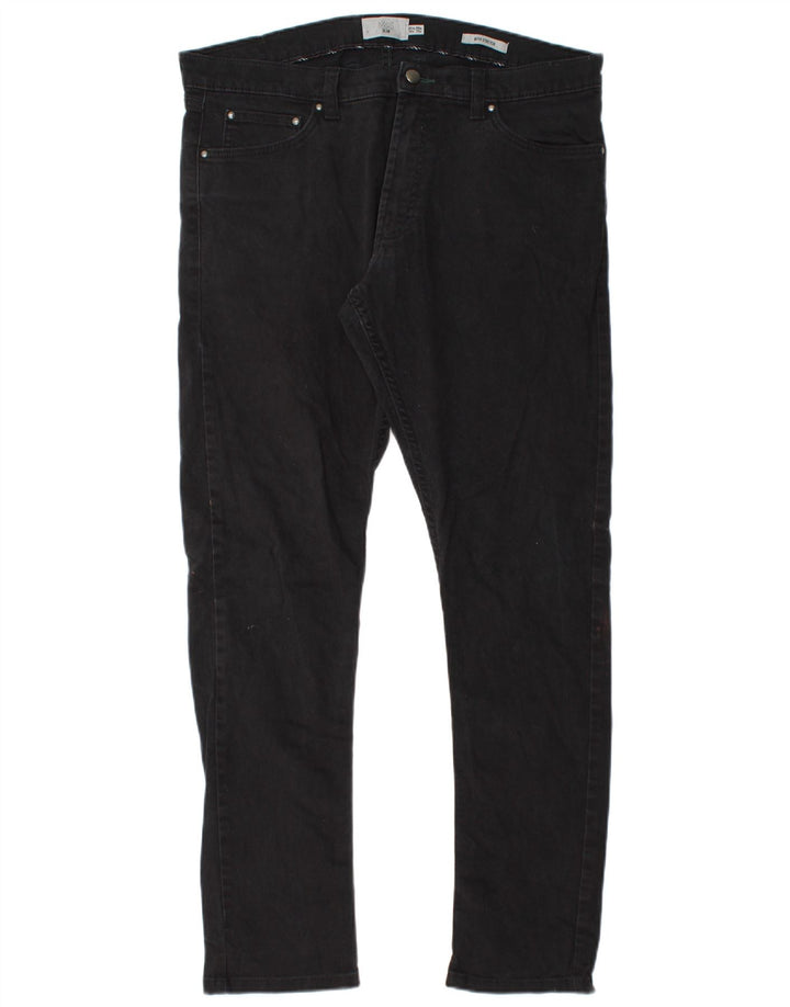 Marks & Spencer Herre Slim Jeans W36 L33 Sort Bomuld