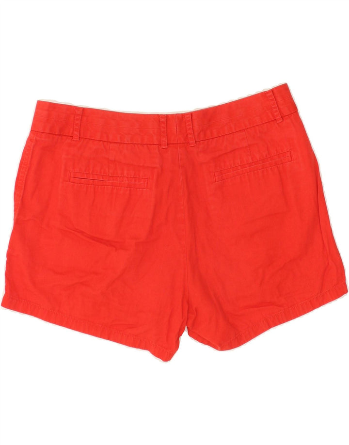 J. CREW Womens Chino Shorts US 8 Medium W32  Red Cotton Vintage J. Crew and Second-Hand J. Crew from Messina Hembry 