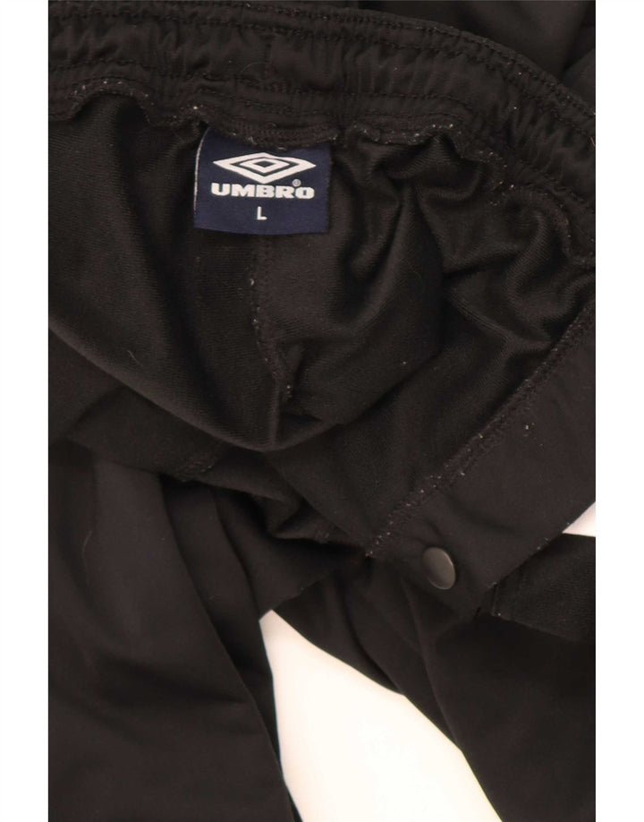 Umbro Herre grafisk træningsdragt Bukser Large Black Colourblock Polyester