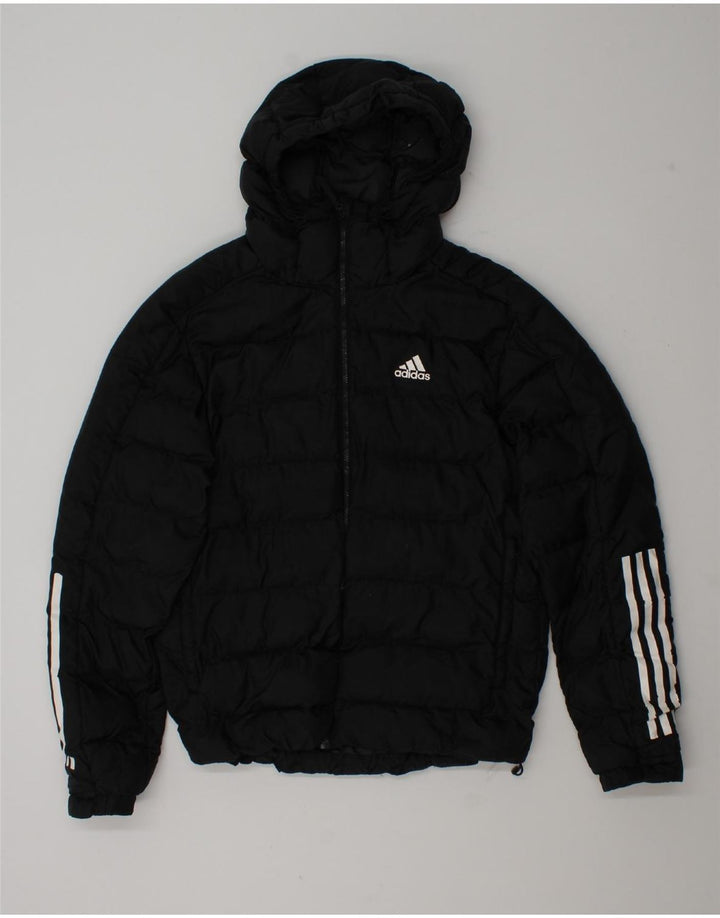 Adidas Herre hættepolstret jakke UK 36 Lille sort polyester