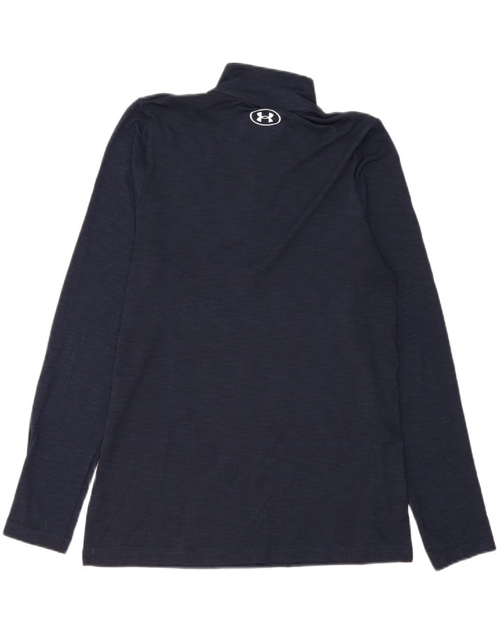 UNDER ARMOUR Herre lynlåshals top langærmet medium marineblå polyester