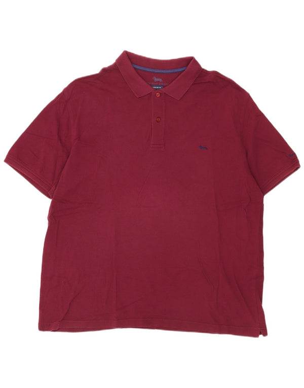 Harmont & Blaine Herre Regular Fit Polo Shirt 4XL Bourgogne bomuld