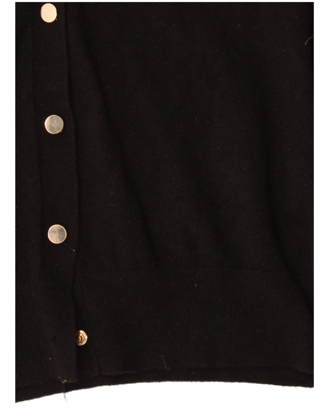 Zara Dame Cardigan Sweater UK 10 Small Black Viscose