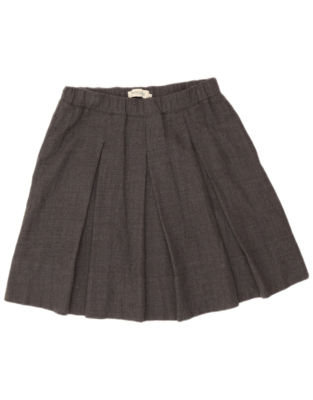 Henry Cottons plisseret nederdel til kvinder IT 42 Medium W30 Grå Flecked