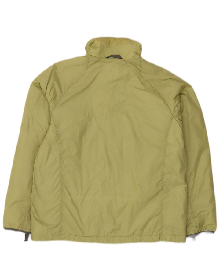 The North Face Dame Windbreaker Jacket UK 16 Large Yellow Polyester