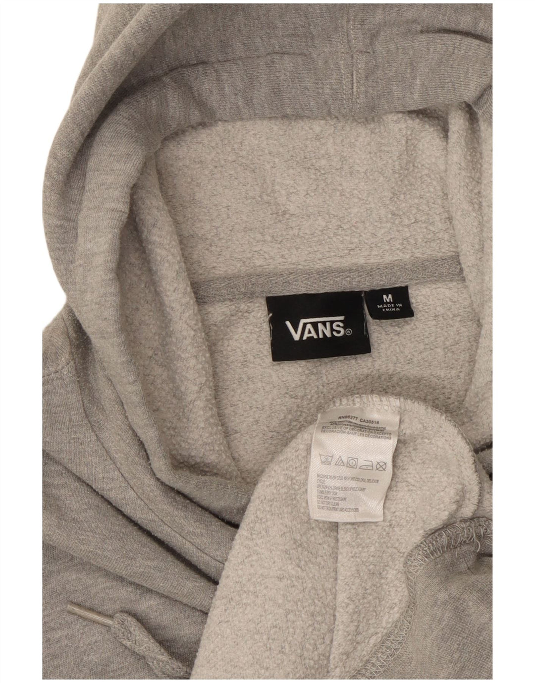VANS Grafisk hættetrøje til mænd mellemgrå bomuld