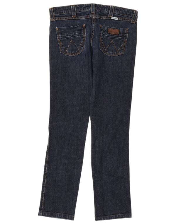 Wrangler Dame Lia Slim Jeans W30 L31 Marineblå Bomuld