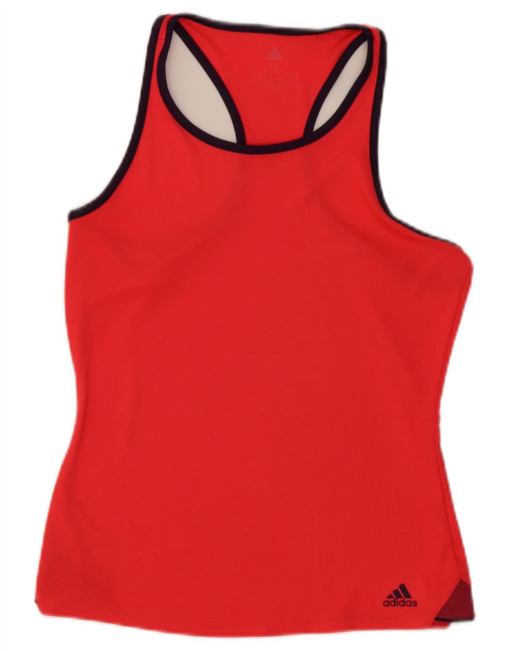 Adidas Dame Vest Top UK 12/14 Medium Rød
