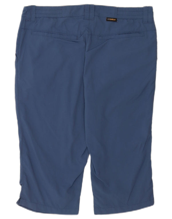 Jack Wolfskin Dame Chino Shorts UK 12 Medium W32 Blå Polyamid