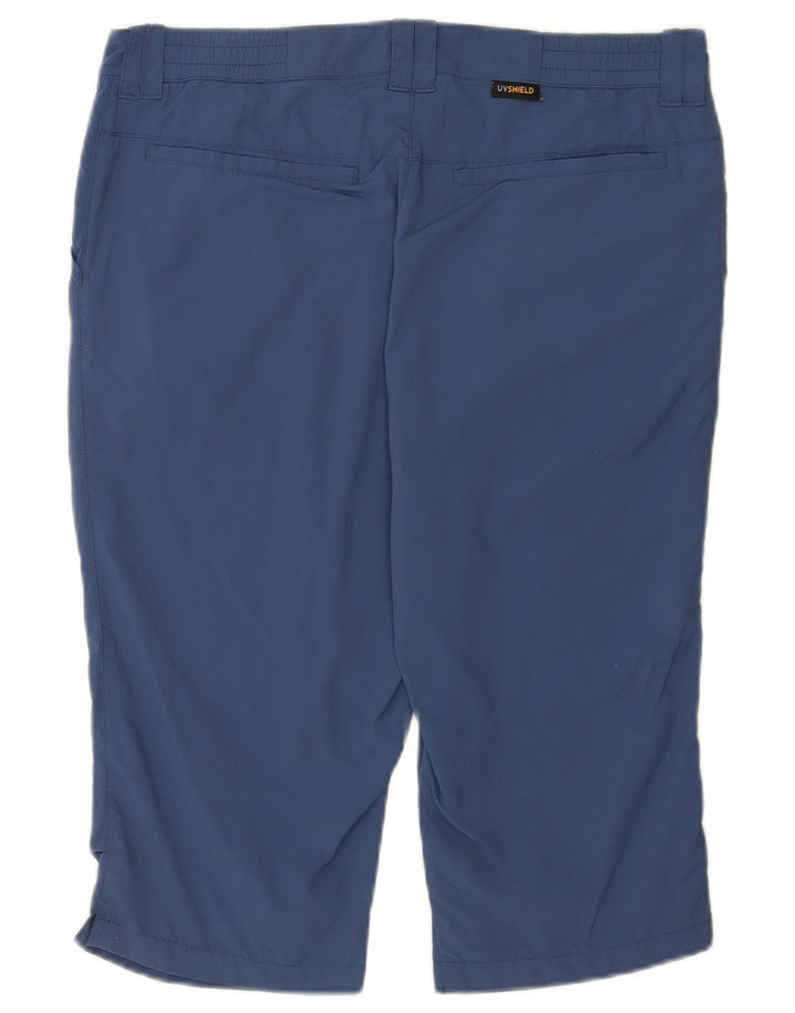 Jack Wolfskin Dame Chino Shorts UK 12 Medium W32 Blå Polyamid