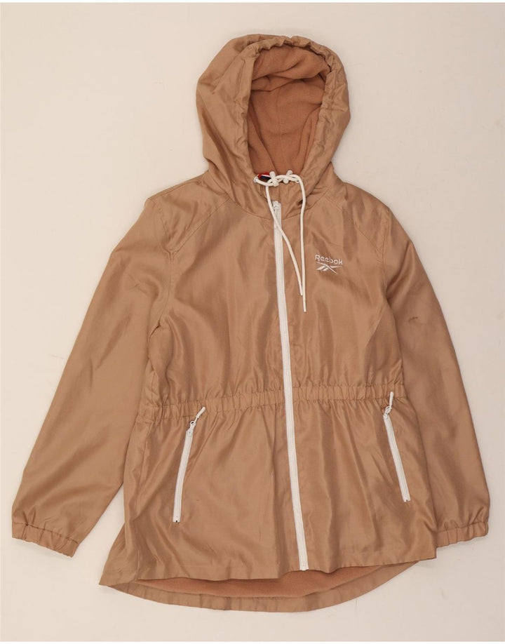 REEBOK Womens Hooded Rain Jacket UK 18 XL Beige Polyester Vintage Reebok and Second-Hand Reebok from Messina Hembry 