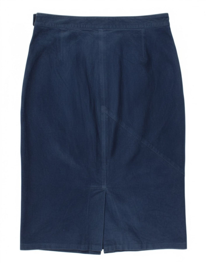 Robrik Dame Ruskind 2-delt nederdelsæt IT 44 Medium W30 Marineblåt læder