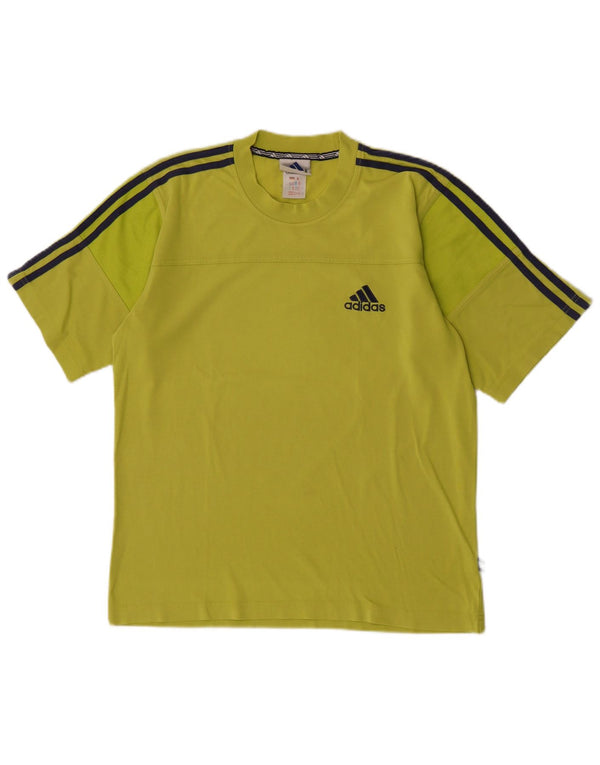 Adidas Herre grafisk T-shirt top UK 38/40 Medium Green