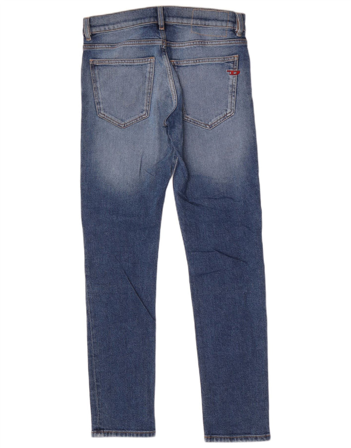 Diesel Dame Slim Jeans W28 L30 Blå Bomuld