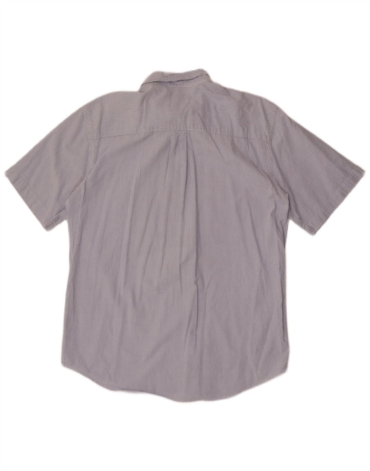 L.L.Bean Kortærmet Herreskjorte Medium Blue Pinstripe Bomuld