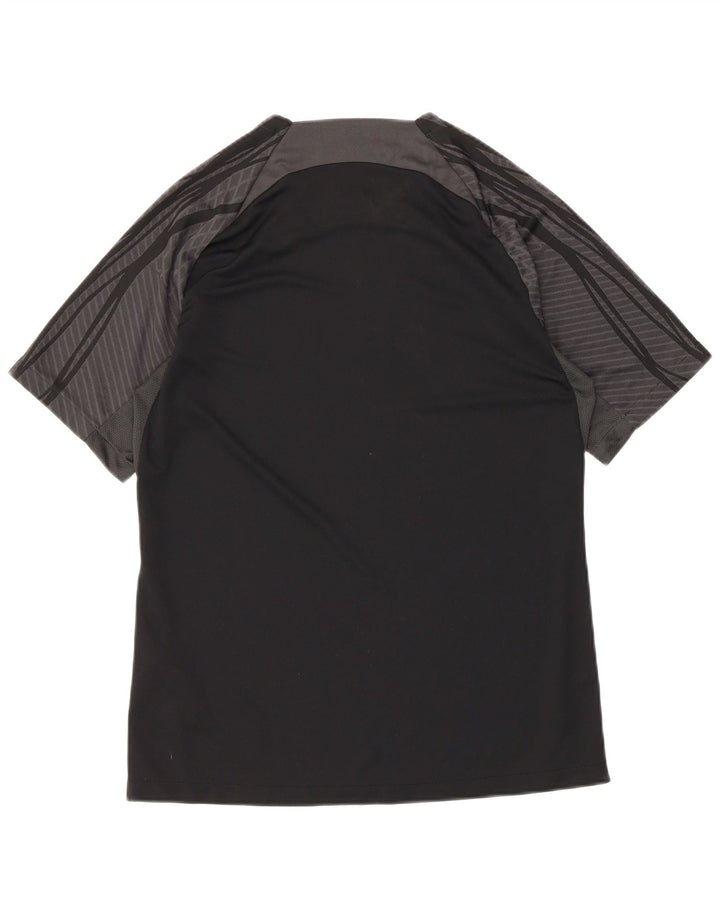 Nike Herre Dri Fit Slim Fit T-shirt Top Medium Sort Colourblock Polyester