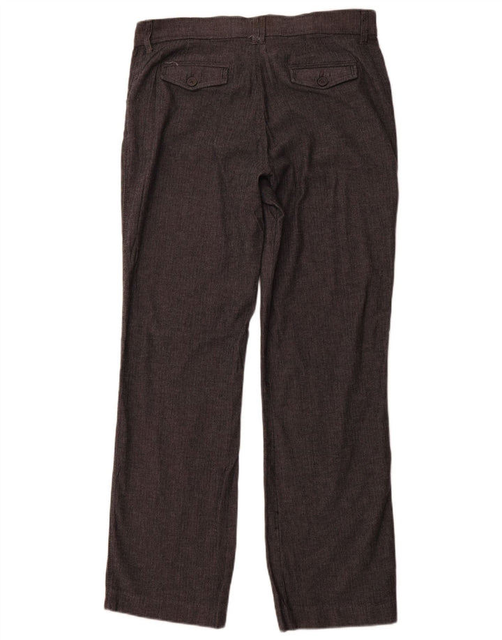 LEE lige fritidsbukser til kvinder US 12 Large W32 L31 Grå sildeben