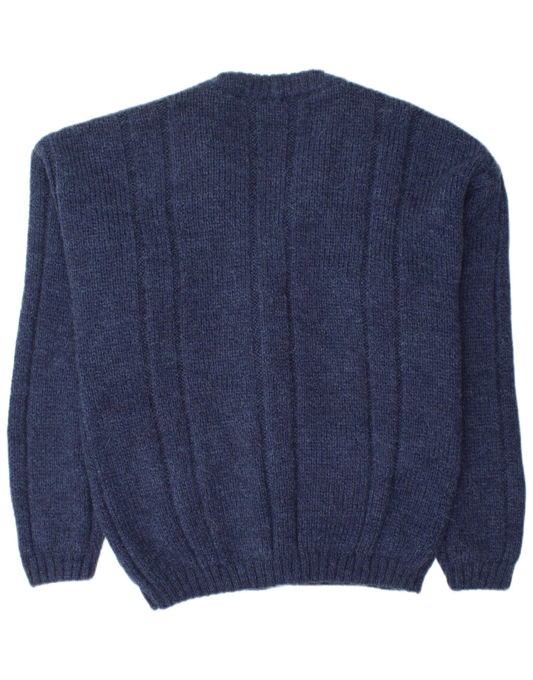 Vintage herre cardigan sweater Medium marineblå akryl