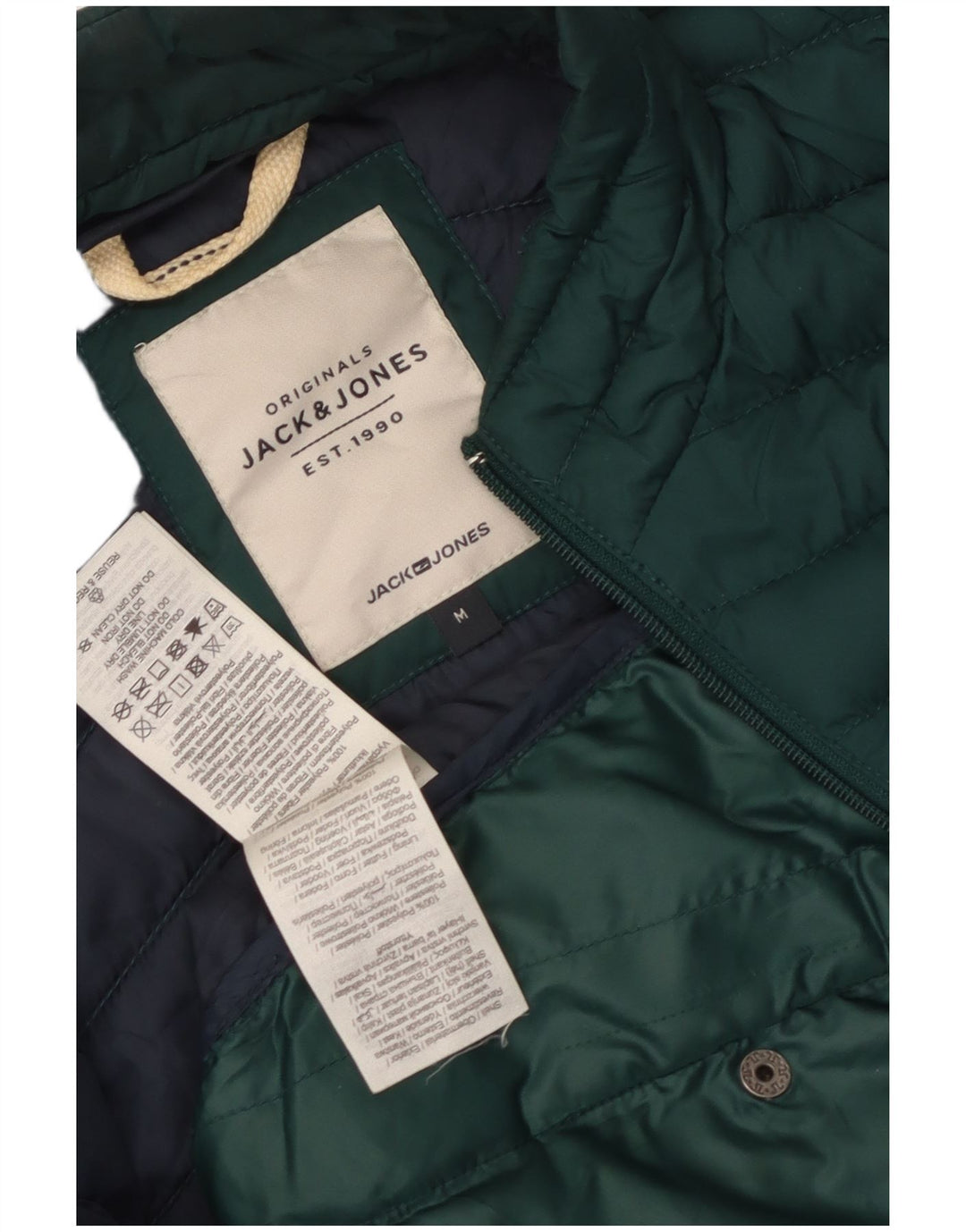 JACK & JONES Polstret herrejakke UK 38 Medium Green Polyester