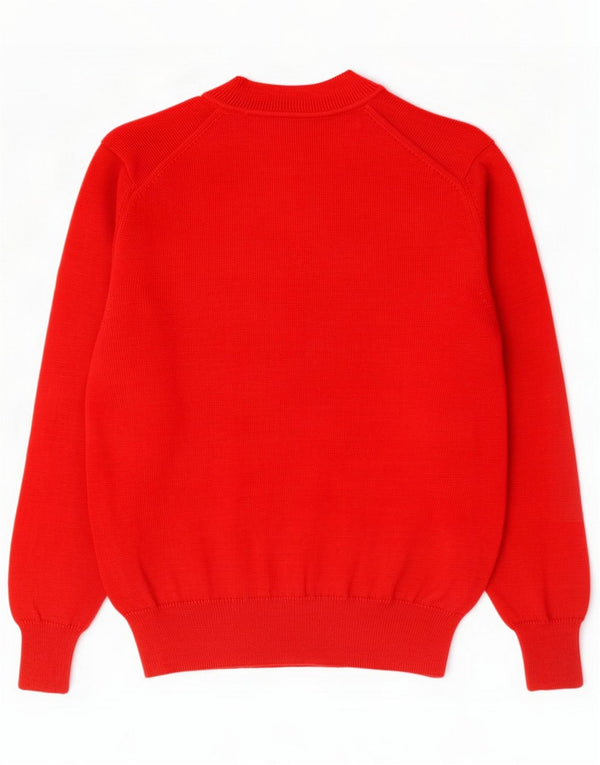 Ermenegildo Zegna Herre V-hals sweater IT 54 XL Rød Uld