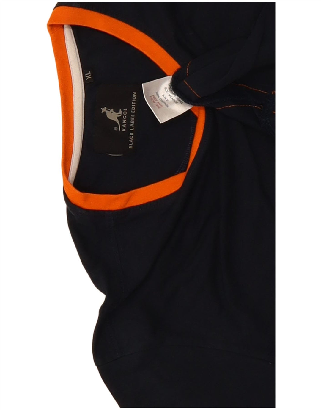 Kangol herre T-shirt top XL marineblå bomuld