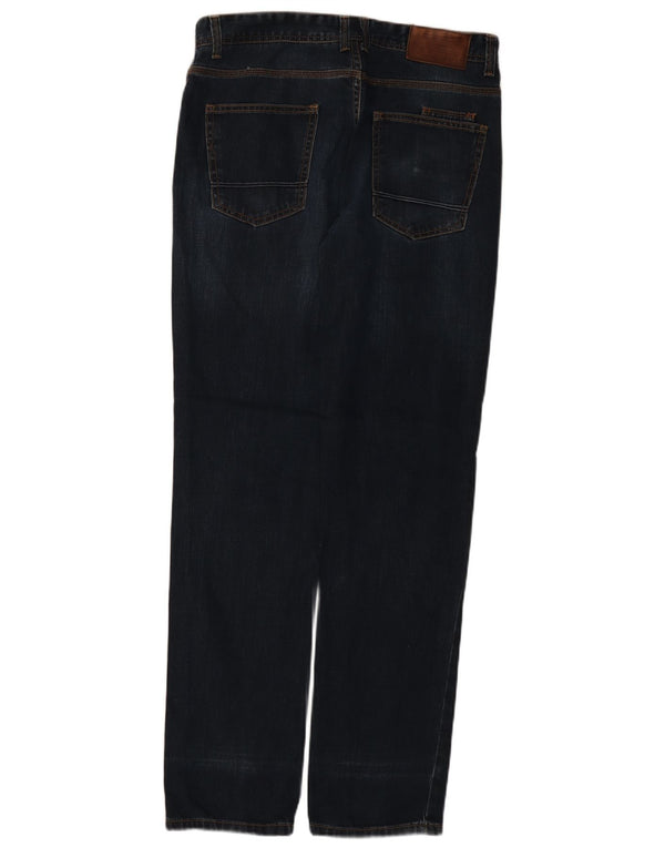 Zara Straight Jeans til mænd EU 44 Large W34 L33 Marineblå Bomuld