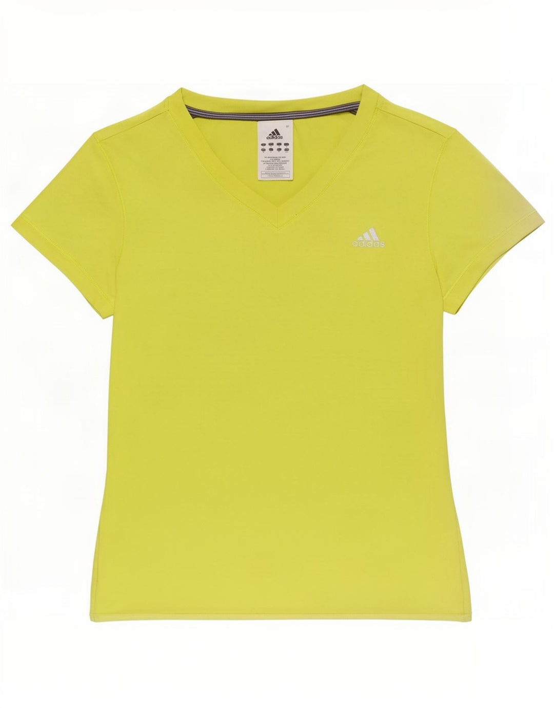 Adidas Poplin T-Shirt Top UK 14 Medium Grøn Polyamid