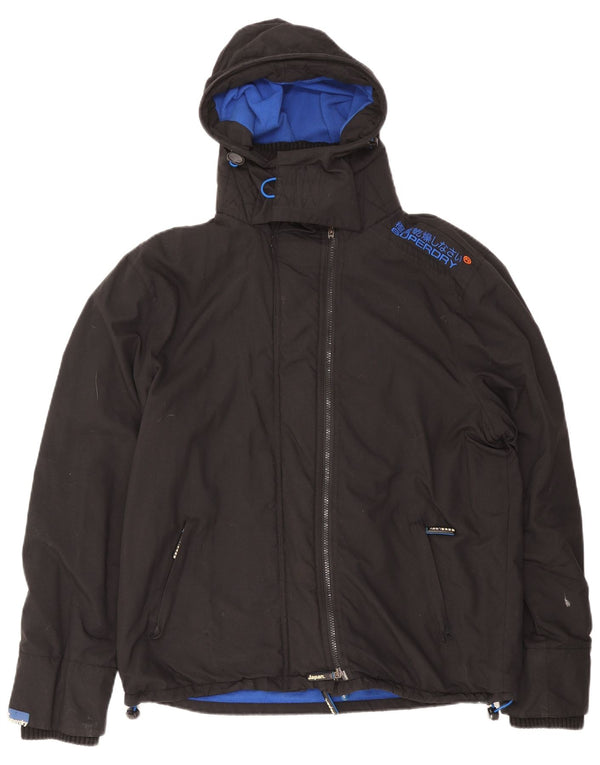 Superdry Windcheater vindjakke med hætte til mænd UK 42 XL Sort