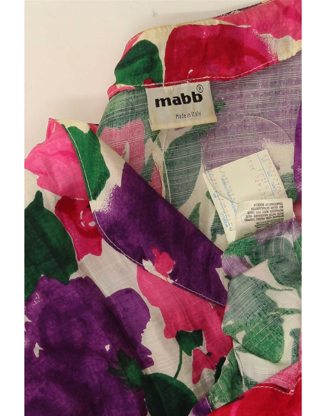 mabb Dame 4-knaps blazerjakke IT 42 Medium Multicolored Floral