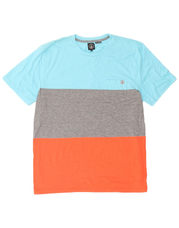 Volcom Herre Grafisk T-Shirt Top XL Flerfarvet Colourblock Bomuld