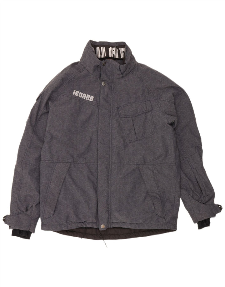 IGUANA Mens Windbreaker Jacket UK 42 XL Grey Polyamide