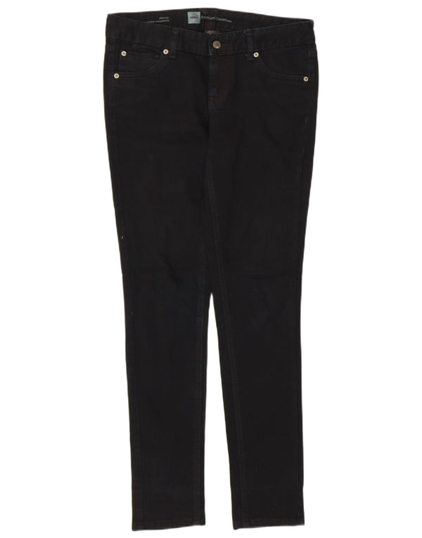 Mossimo Dame Stretch Skinny Jeans US 4 Small W30 L30 Black Bomuld