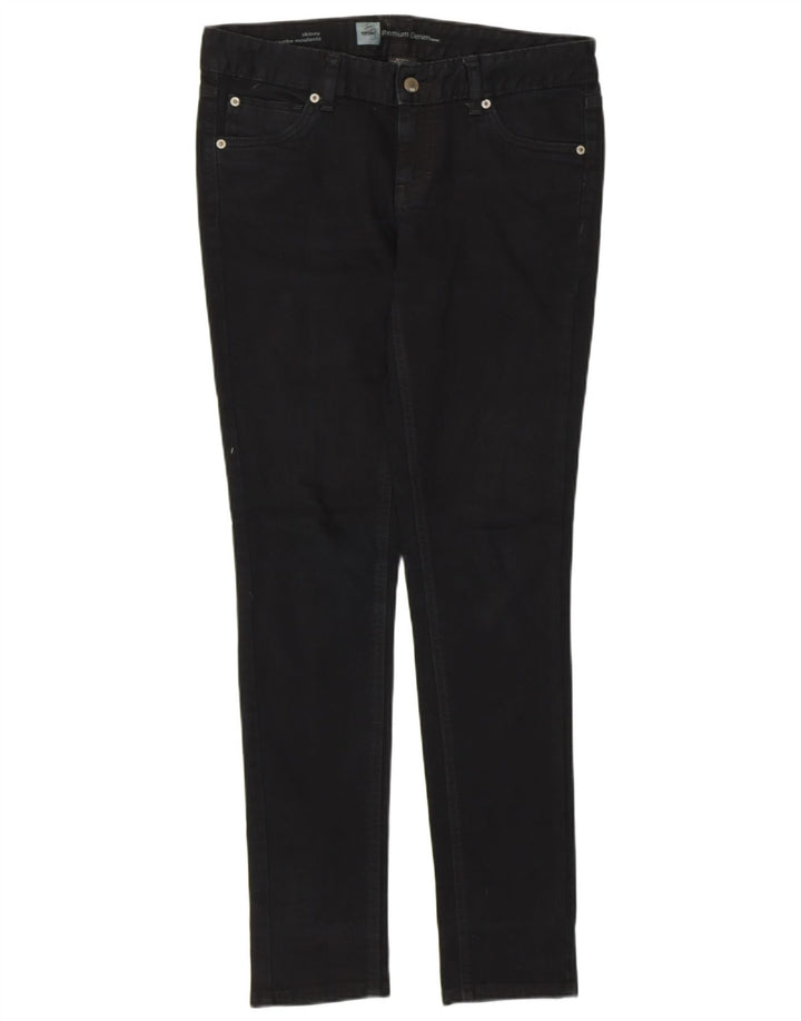 Mossimo Dame Stretch Skinny Jeans US 4 Small W30 L30 Black Bomuld