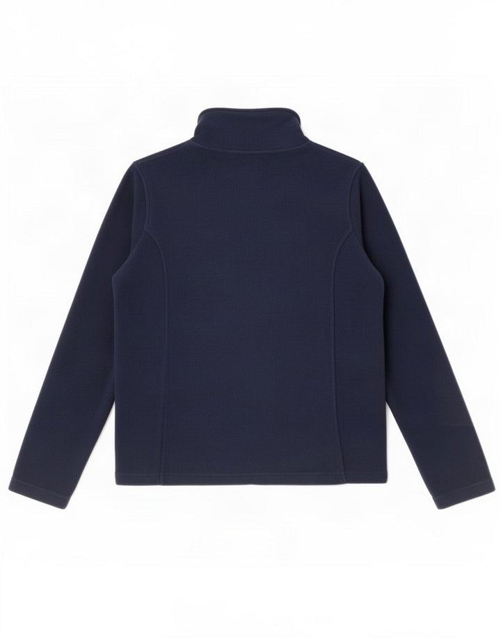 Crew Clothing Dame Fleecejakke UK 10 Small Navy Blue Polyester
